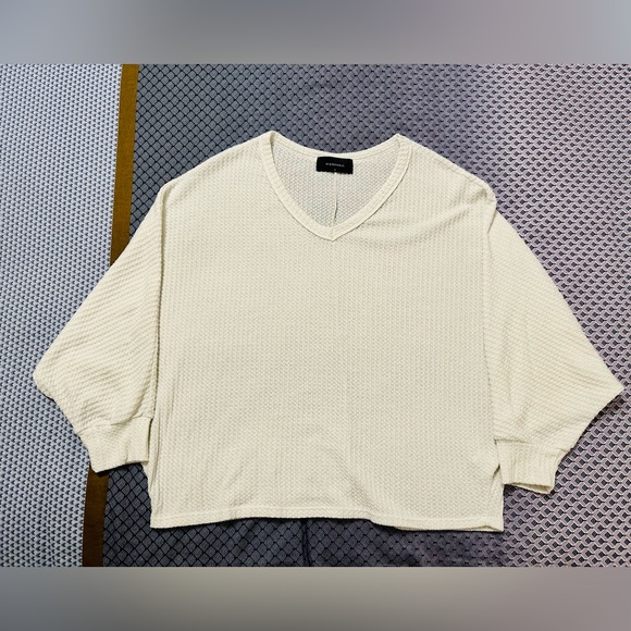 Women’s Workhall Oversized Waffle Knit Dolman Sleeve Sweater Size M - Picture 5 of 8